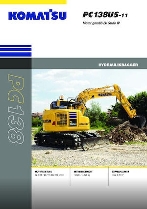 Excavadoras de orugas Komatsu PC138US-11E0