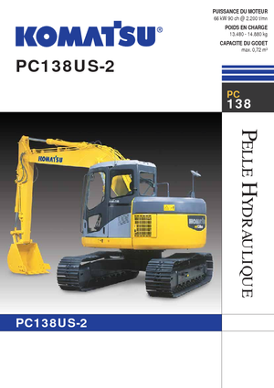 Excavadoras de orugas Komatsu PC138US-2