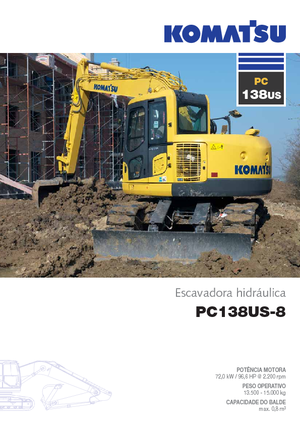 Excavadoras de orugas Komatsu PC138US-8