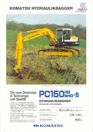 Excavadoras de orugas Komatsu PC150HD-5