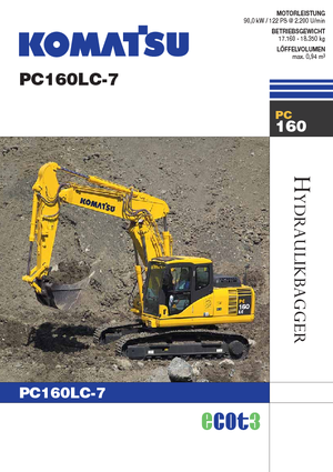 Excavadoras de orugas Komatsu PC160LC-7