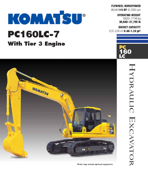 Excavadoras de orugas Komatsu PC160LC-7