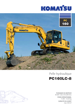 Excavadoras de orugas Komatsu PC160LC-8