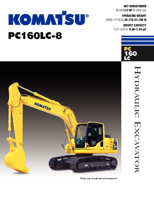 Excavadoras de orugas Komatsu PC160LC-8