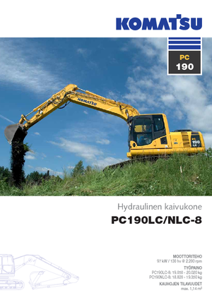 Excavadoras de orugas Komatsu PC190-8 LC