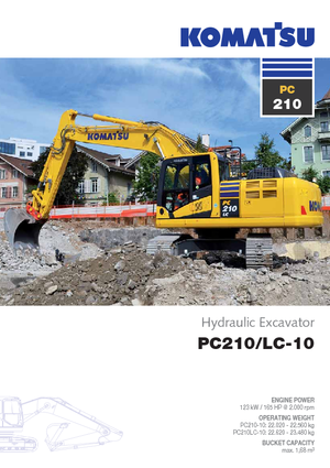 Excavadoras de orugas Komatsu PC210-10