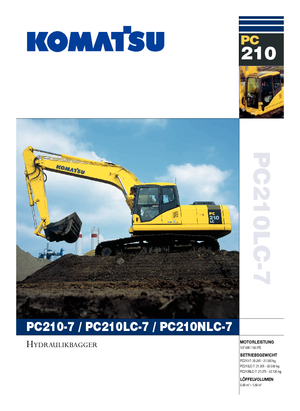 Excavadoras de orugas Komatsu PC210LC-7
