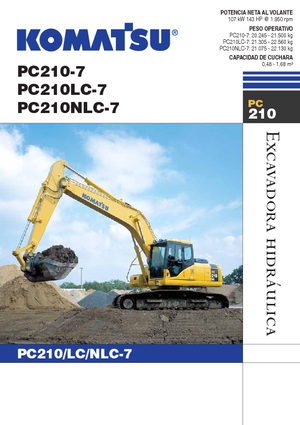 Excavadoras de orugas Komatsu PC210NLC-7