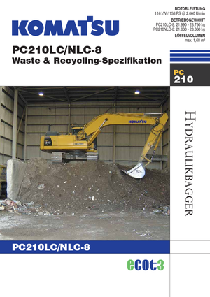 Excavadoras de orugas Komatsu PC210LC-8