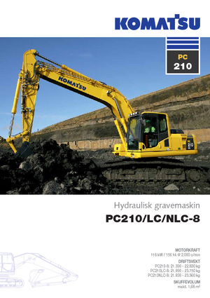 Excavadoras de orugas Komatsu PC210LC-8