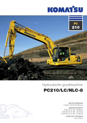 Excavadoras de orugas Komatsu PC210LC-8