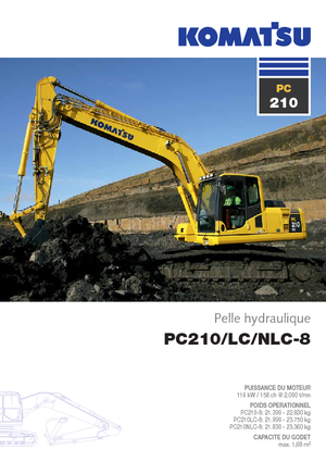 Excavadoras de orugas Komatsu PC210LC-8SLF