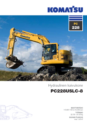 Excavadoras de orugas Komatsu PC228US-LC-8