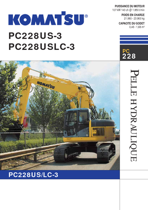 Excavadoras de orugas Komatsu PC228US-LC-3