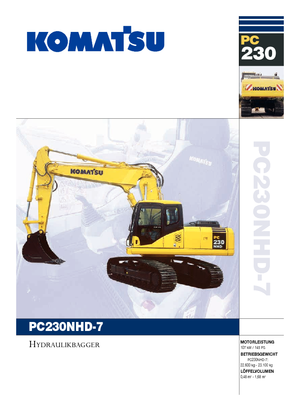 Excavadoras de orugas Komatsu PC230NHD-7