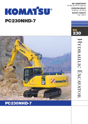 Excavadoras de orugas Komatsu PC230NHD-7