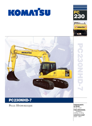 Excavadoras de orugas Komatsu PC230NHD-7