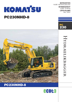 Excavadoras de orugas Komatsu PC230NHD-8