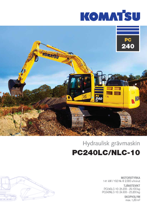 Excavadoras de orugas Komatsu PC240LC-10