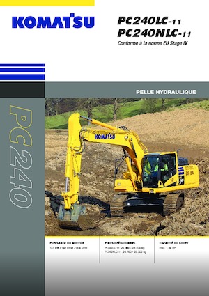 Excavadoras de orugas Komatsu PC240NLC-11E0