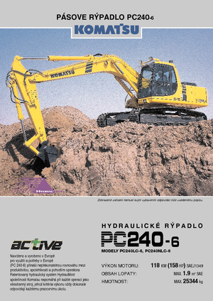 Excavadoras de orugas Komatsu PC240LC-6 active Plus