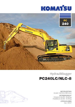 Excavadoras de orugas Komatsu PC240LC-8