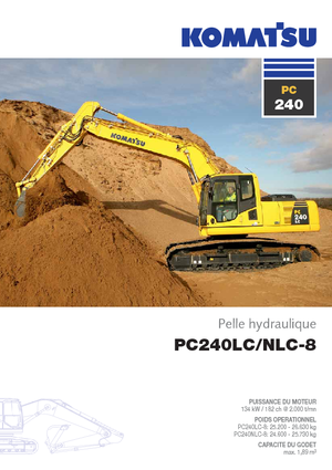 Excavadoras de orugas Komatsu PC240LC-8