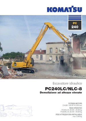 Excavadoras de orugas Komatsu PC240LC-8