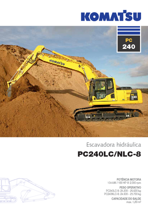 Excavadoras de orugas Komatsu PC240LC-8