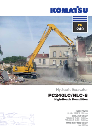 Excavadoras de orugas Komatsu PC240LC-8