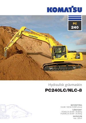 Excavadoras de orugas Komatsu PC240LC-8