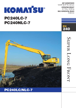 Excavadoras de orugas Komatsu PC240NLC-7