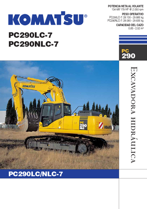 Excavadoras de orugas Komatsu PC290LC-7
