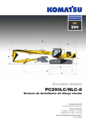 Excavadoras de orugas Komatsu PC290LC-8