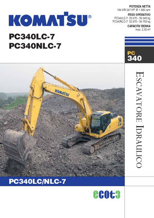 Excavadoras de orugas Komatsu PC340NLC-7
