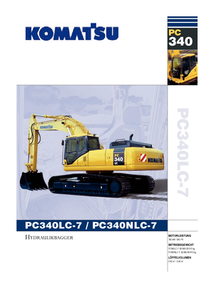 Excavadoras de orugas Komatsu PC340LC-7