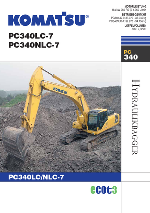 Excavadoras de orugas Komatsu PC340NLC-7