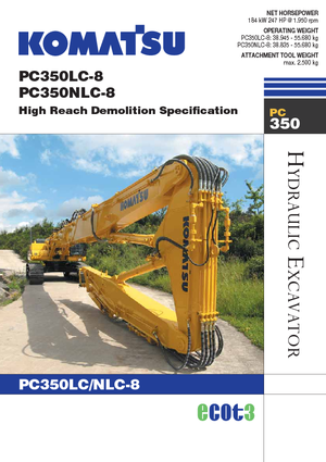 Excavadoras de orugas Komatsu PC350NLC-8