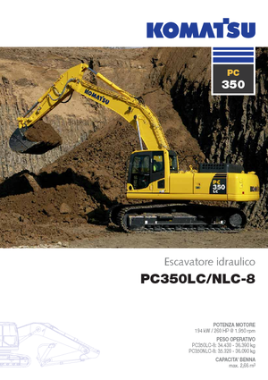 Excavadoras de orugas Komatsu PC350NLC-8