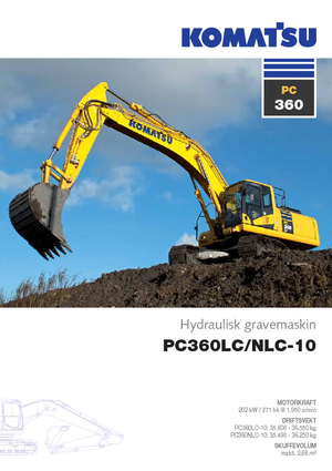Excavadoras de orugas Komatsu PC360LC-10