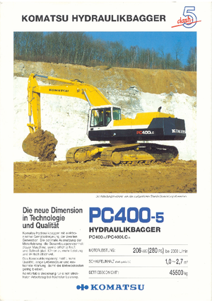 Excavadoras de orugas Komatsu PC400LC-5