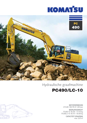 Excavadoras de orugas Komatsu PC490LC-10