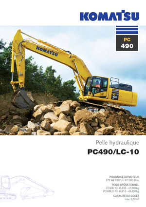 Excavadoras de orugas Komatsu PC490LC-10