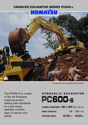 Excavadoras de orugas Komatsu PC600-6