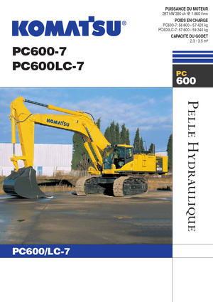 Excavadoras de orugas Komatsu PC600LC-7
