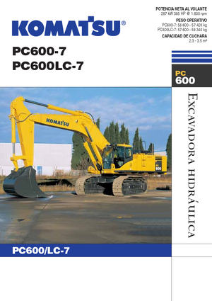 Excavadoras de orugas Komatsu PC600LC-7