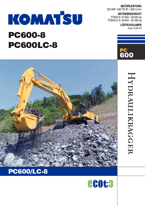 Excavadoras de orugas Komatsu PC600LC-8