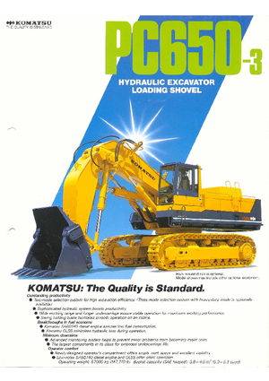 Excavadoras de orugas Komatsu PC650-3