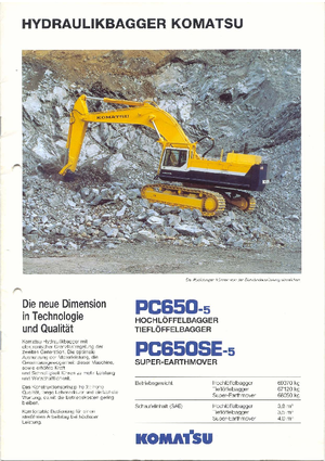 Excavadoras de orugas Komatsu PC650SE-5