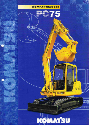 Excavadoras de orugas Komatsu PC75-1